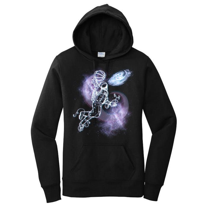 Space Astronaut Dunk Nebula Jam Women's Pullover Hoodie