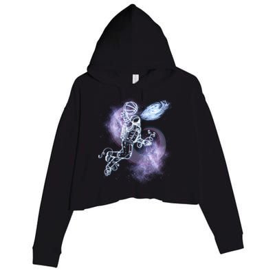 Space Astronaut Dunk Nebula Jam Crop Fleece Hoodie