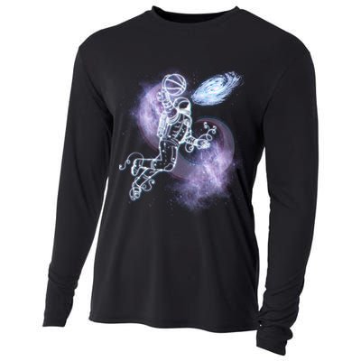 Space Astronaut Dunk Nebula Jam Cooling Performance Long Sleeve Crew