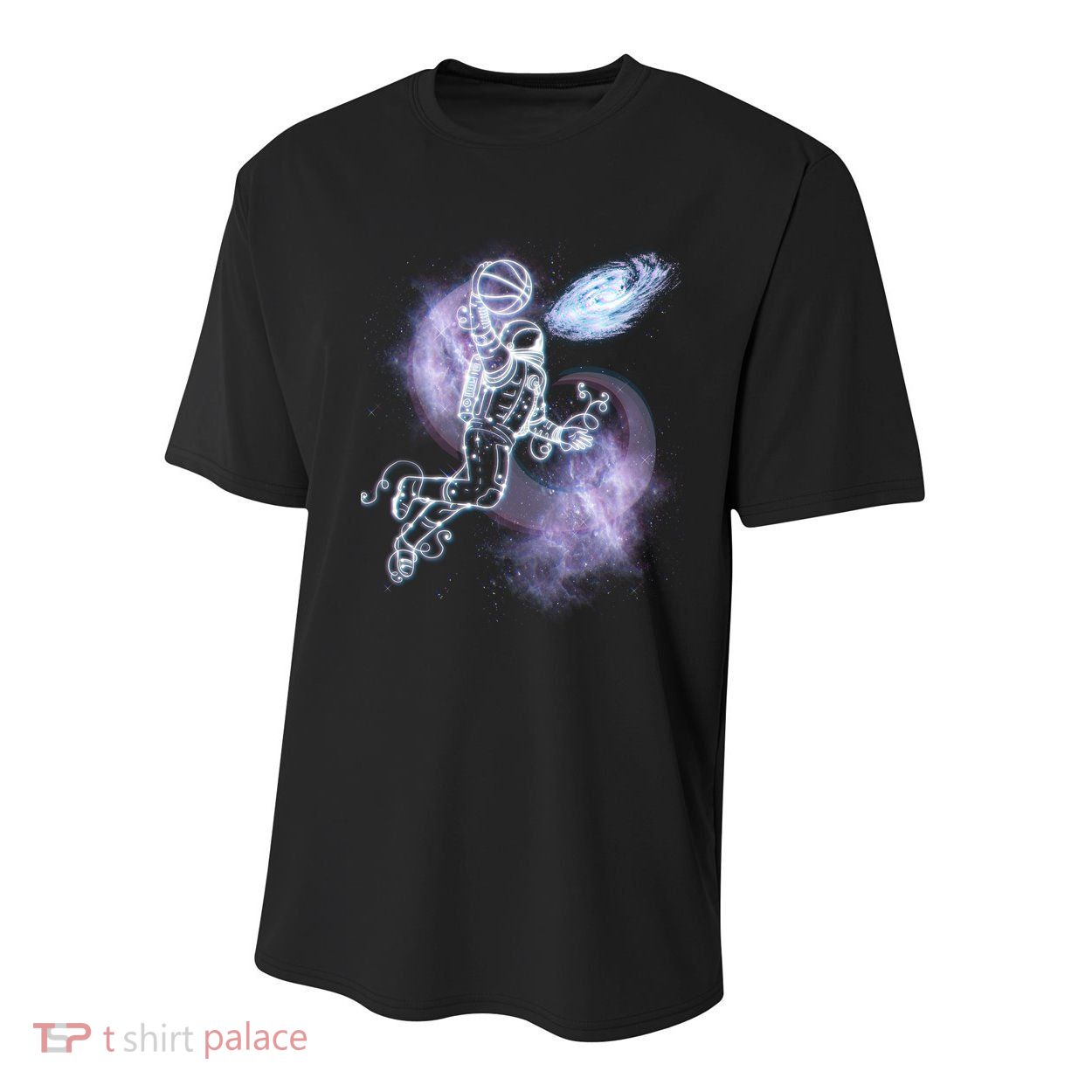 Space Astronaut Dunk Nebula Jam Youth Performance Sprint T-Shirt