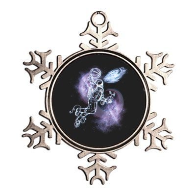 Space Astronaut Dunk Nebula Jam Metallic Star Ornament