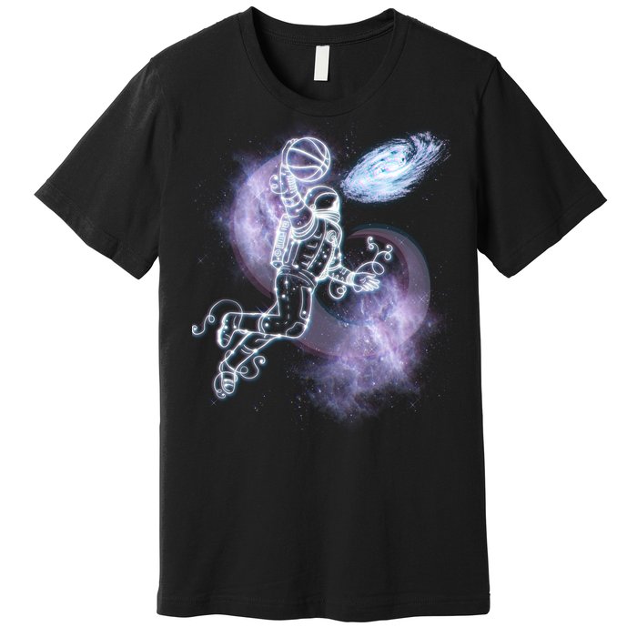 Space Astronaut Dunk Nebula Jam Premium T-Shirt