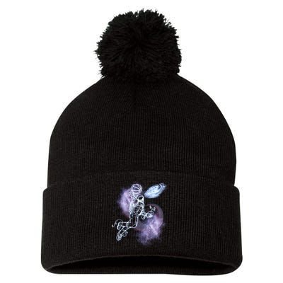Space Astronaut Dunk Nebula Jam Pom Pom 12in Knit Beanie