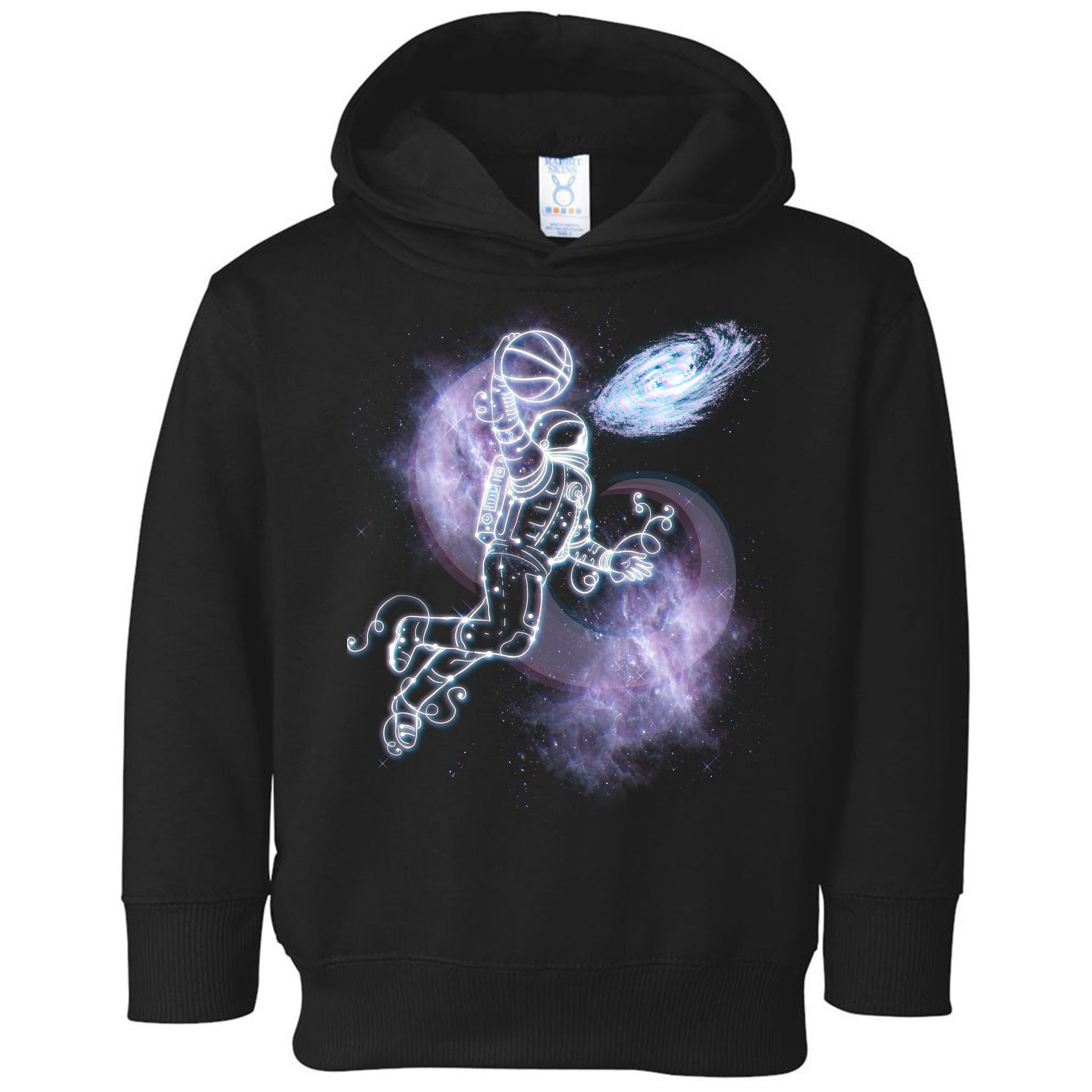 Space Astronaut Dunk Nebula Jam Toddler Hoodie