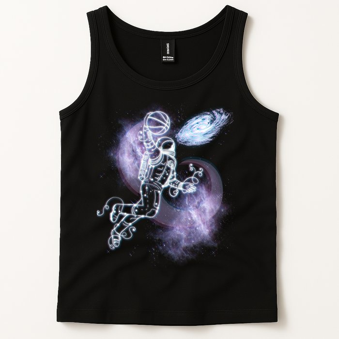 Space Astronaut Dunk Nebula Jam Tank Top