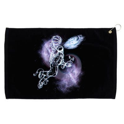 Space Astronaut Dunk Nebula Jam Grommeted Golf Towel