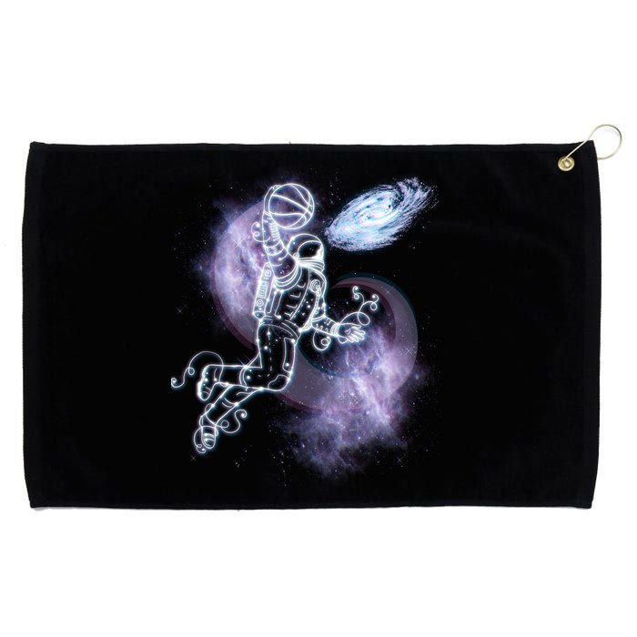 Space Astronaut Dunk Nebula Jam Grommeted Golf Towel