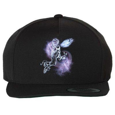 Space Astronaut Dunk Nebula Jam Wool Snapback Cap