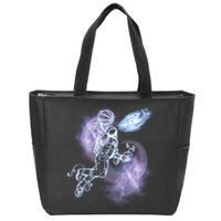 Space Astronaut Dunk Nebula Jam Zip Tote Bag