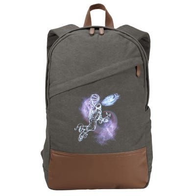 Space Astronaut Dunk Nebula Jam Cotton Canvas Backpack