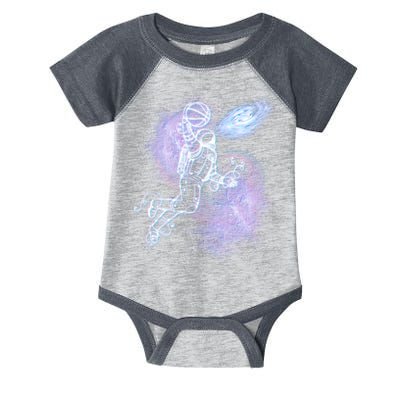 Space Astronaut Dunk Nebula Jam Infant Baby Jersey Bodysuit