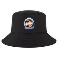 Space Astronaut Helmet Goldfish Cool Comfort Performance Bucket Hat