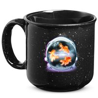 Space Astronaut Helmet Goldfish 15oz Campfire Ceramic Mug