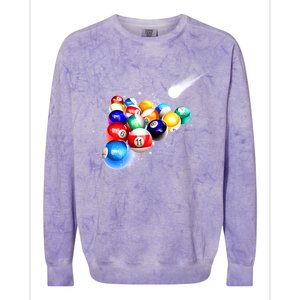 Space Billiards Colorblast Crewneck Sweatshirt