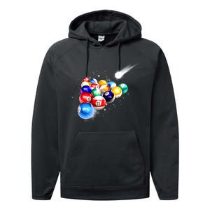 Space Billiards Performance Fleece Hoodie