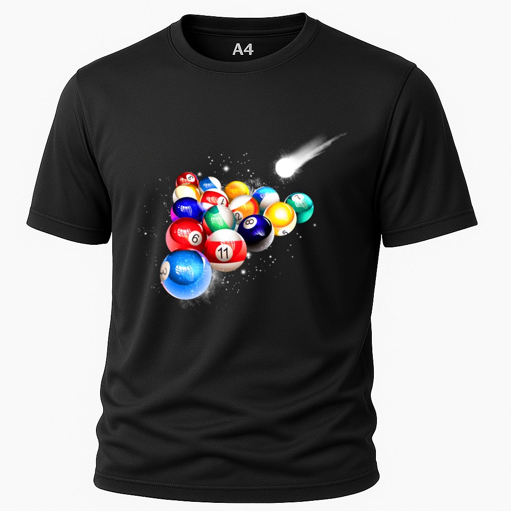 Space Billiards Cooling Performance Crew T-Shirt