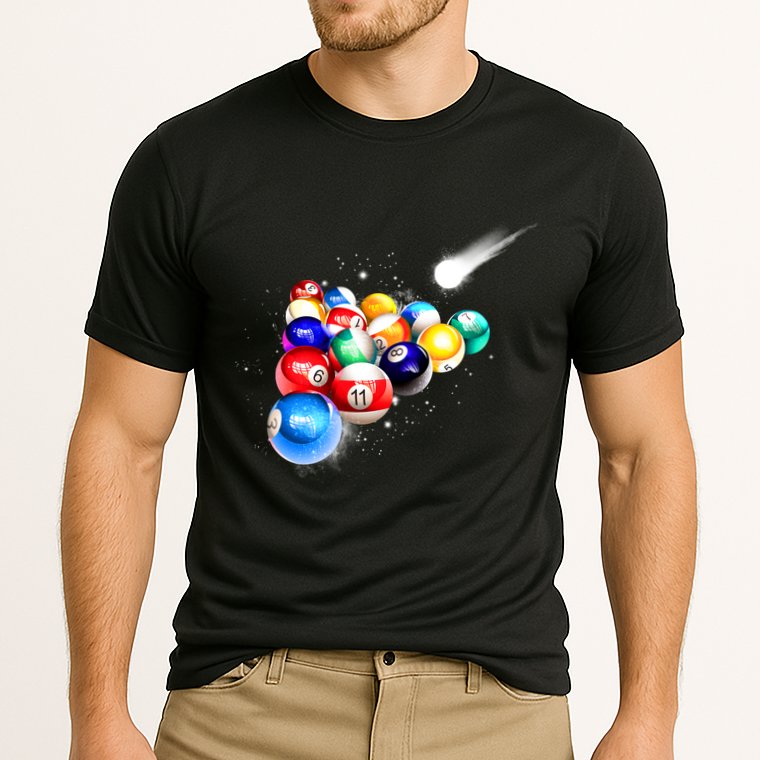 Space Billiards Cooling Performance Crew T-Shirt