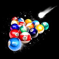 Space Billiards Cooling Performance Crew T-Shirt
