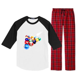 Space Billiards Raglan Sleeve Pajama Set