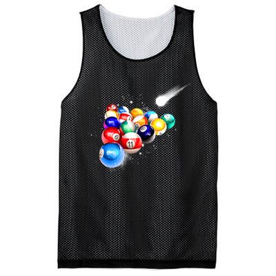 Space Billiards Mesh Reversible Basketball Jersey Tank