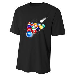 Space Billiards Performance Sprint T-Shirt