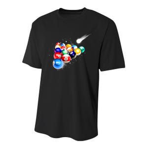 Space Billiards Youth Performance Sprint T-Shirt