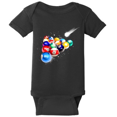 Space Billiards Baby Bodysuit