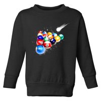 Space Billiards Toddler Sweatshirt