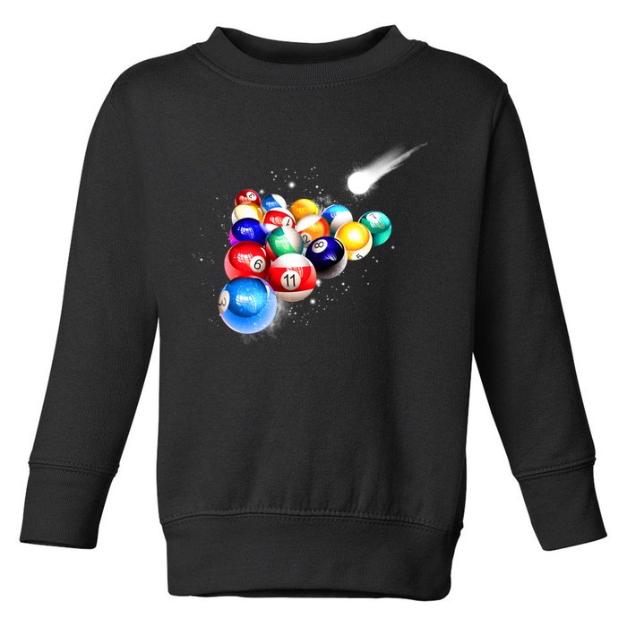 Space Billiards Toddler Sweatshirt