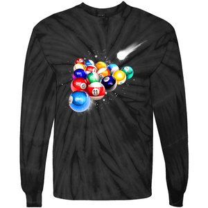 Space Billiards Tie-Dye Long Sleeve Shirt