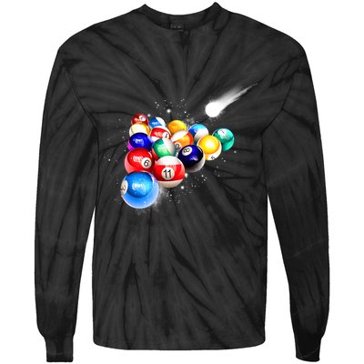 Space Billiards Tie-Dye Long Sleeve Shirt