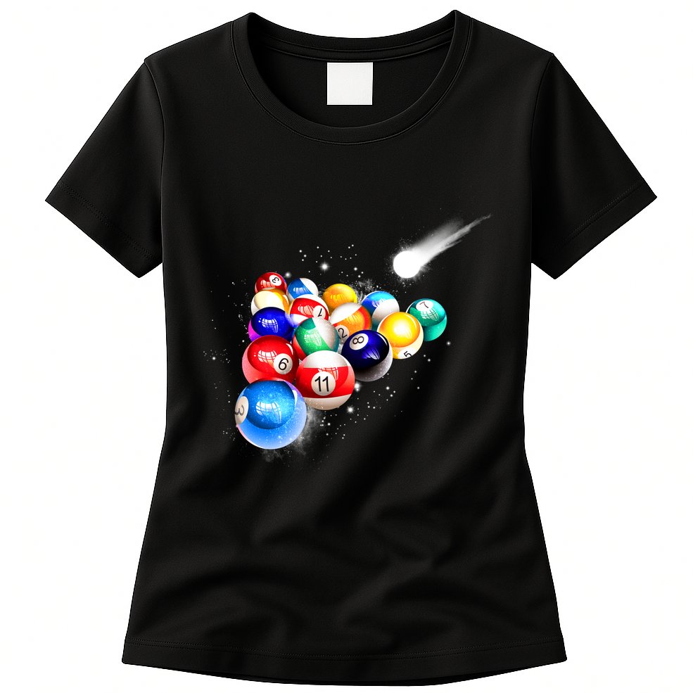 Space Billiards Womens T-Shirt