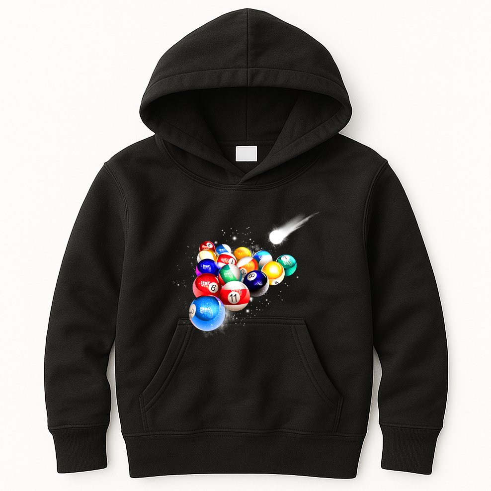 Space Billiards Kids Hoodie