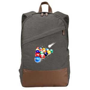 Space Billiards Cotton Canvas Backpack