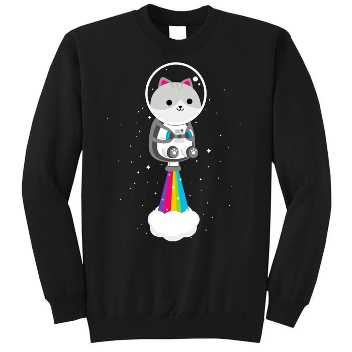 Space Cat Blasting Off Sweatshirt