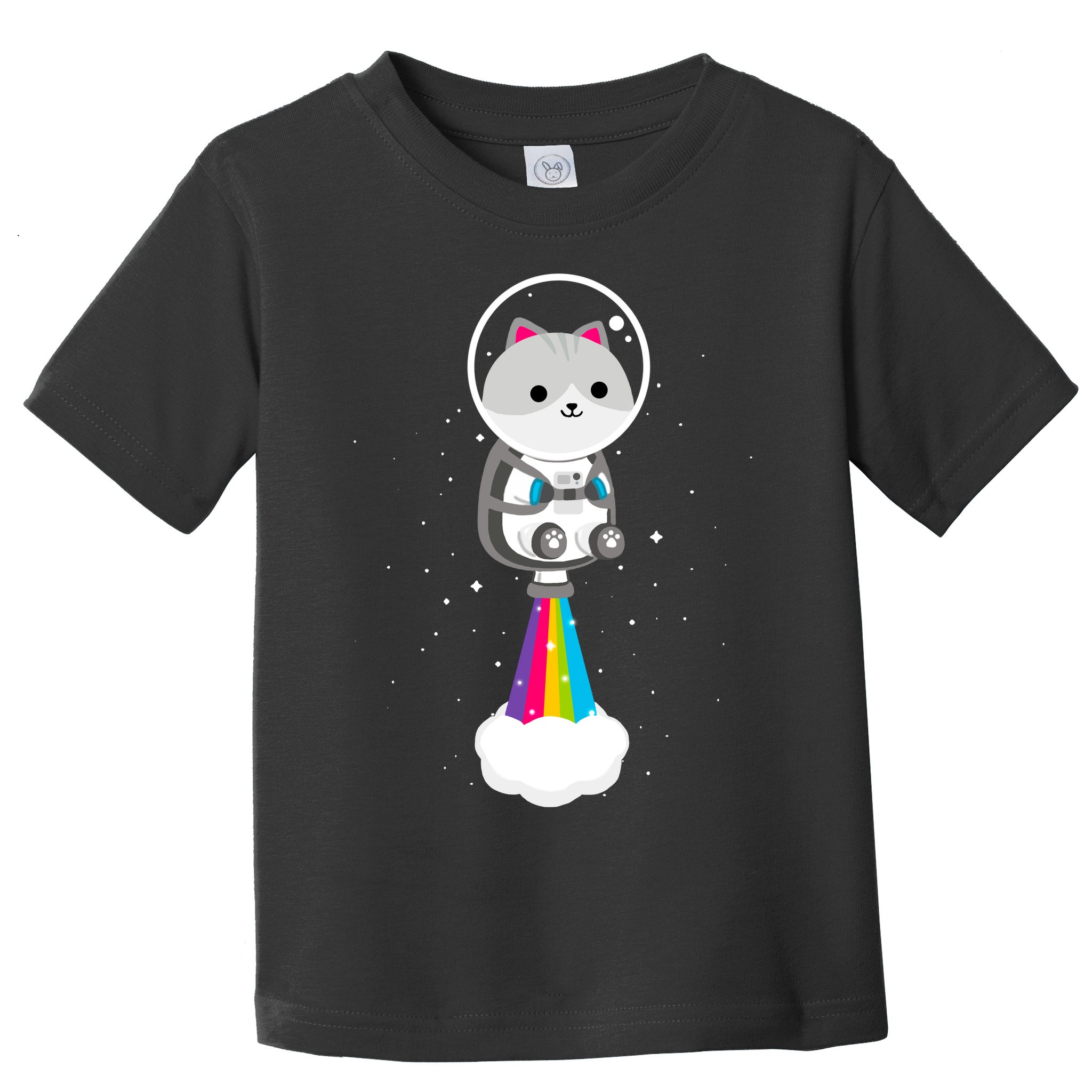 Space Cat Blasting Off Toddler T-Shirt