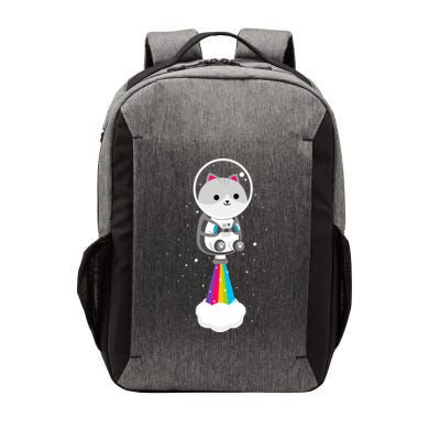 Space Cat Blasting Off Vector Backpack