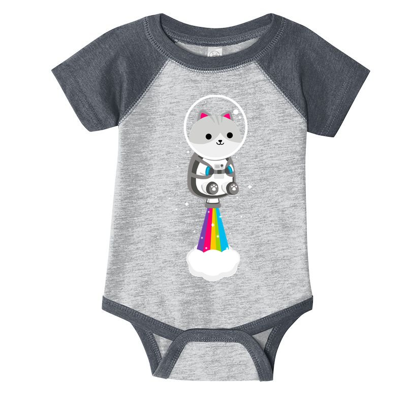 Space Cat Blasting Off Infant Baby Jersey Bodysuit