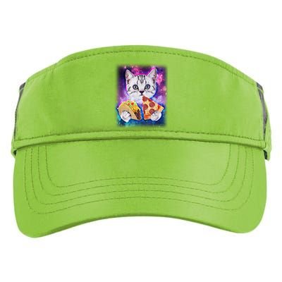 Space Cat Pizza And Tacos Adult Drive Performance Visor