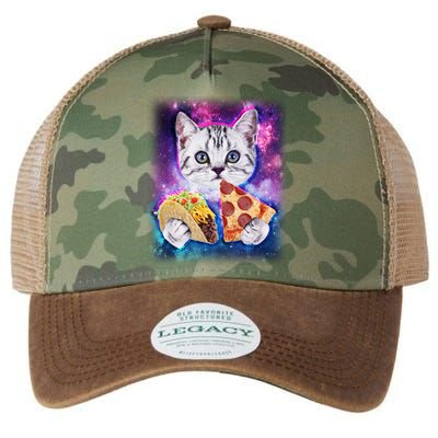 Space Cat Pizza And Tacos Legacy Tie Dye Trucker Hat