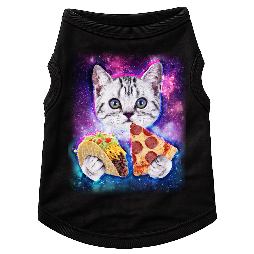 Space Cat Pizza And Tacos Doggie Tank