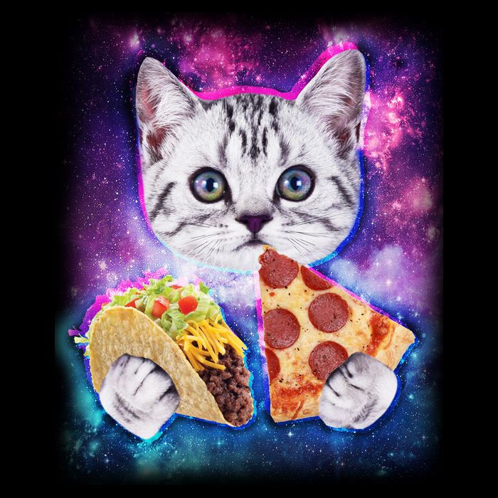 Space Cat Pizza And Tacos Apron