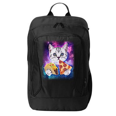 Space Cat Pizza And Tacos City Backpack