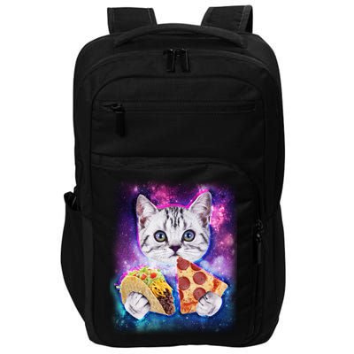 Space Cat Pizza And Tacos Impact Tech Backpack