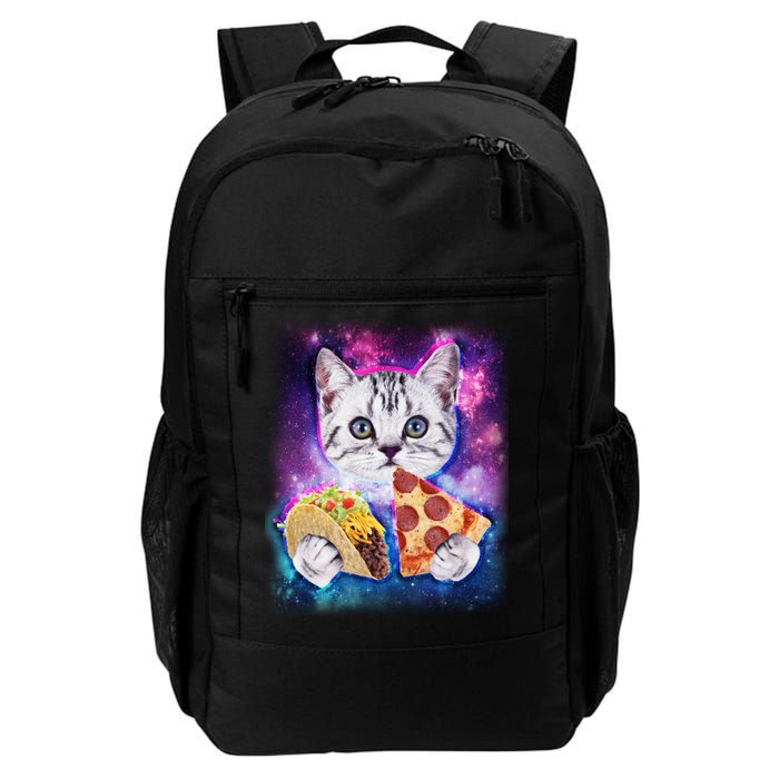 Space Cat Pizza And Tacos Daily Commute Backpack