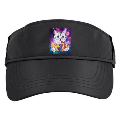 Space Cat Pizza And Tacos Adult Drive Performance Visor