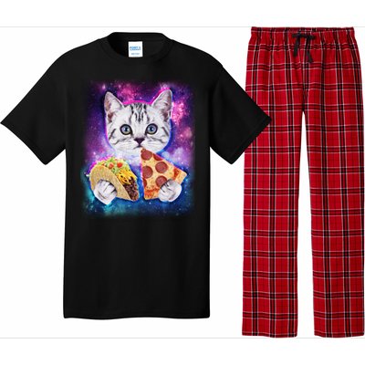 Space Cat Pizza And Tacos Pajama Set