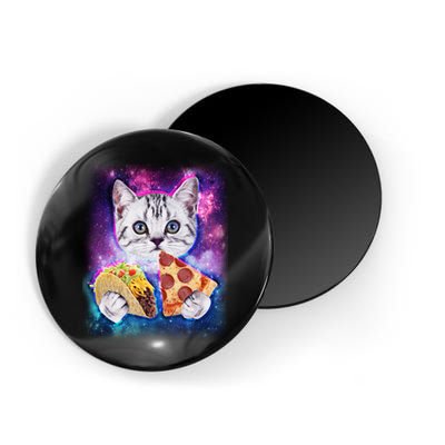 Space Cat Pizza And Tacos Magnet