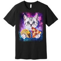 Space Cat Pizza And Tacos Premium T-Shirt