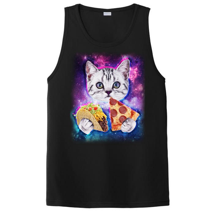 Space Cat Pizza And Tacos PosiCharge Competitor Tank